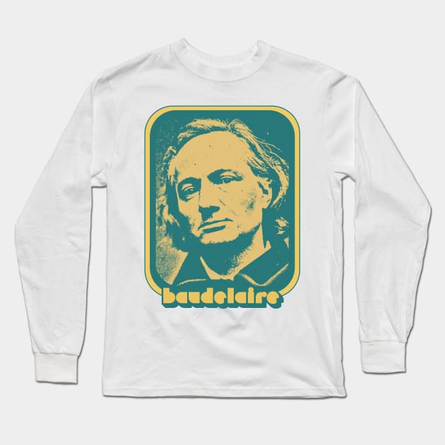 Baudelaire // Retro Style Fan Art Design Long Sleeve T-Shirt by DankFutura